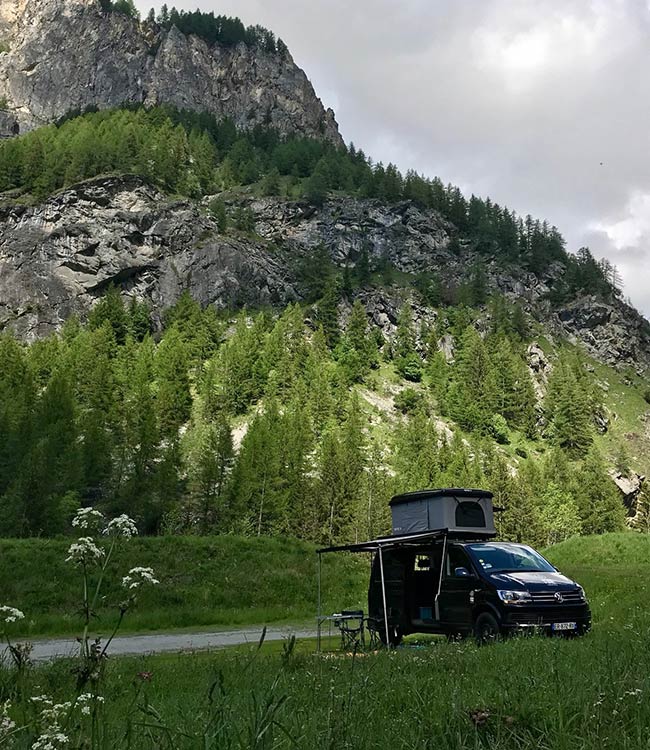 VW Rooftop Campervan Hire in France